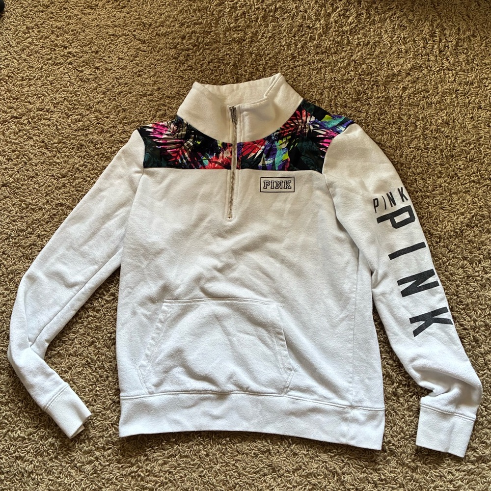 Victoria’s Secret PINK Tropical Quarter Zip